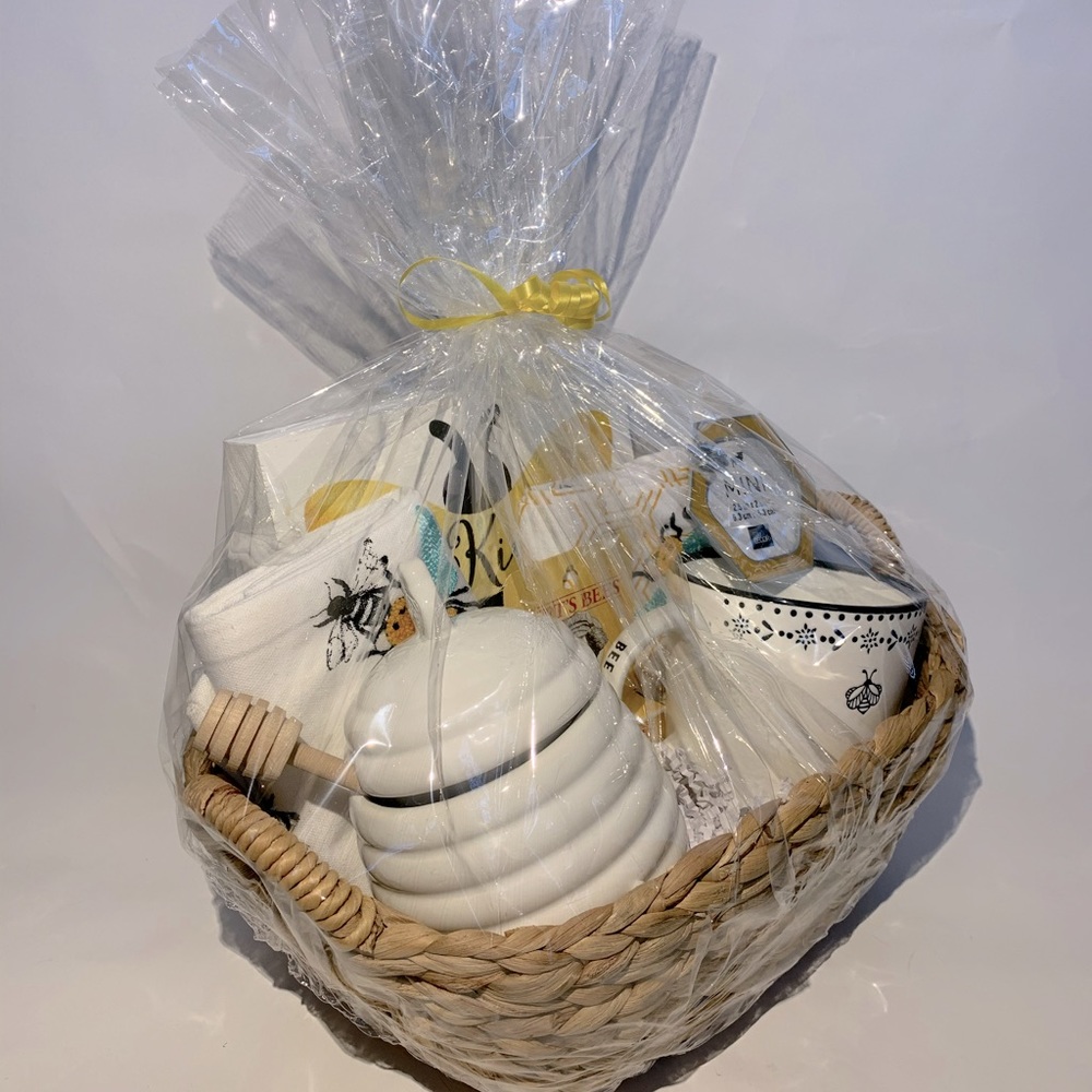 Bee homemade gift basket